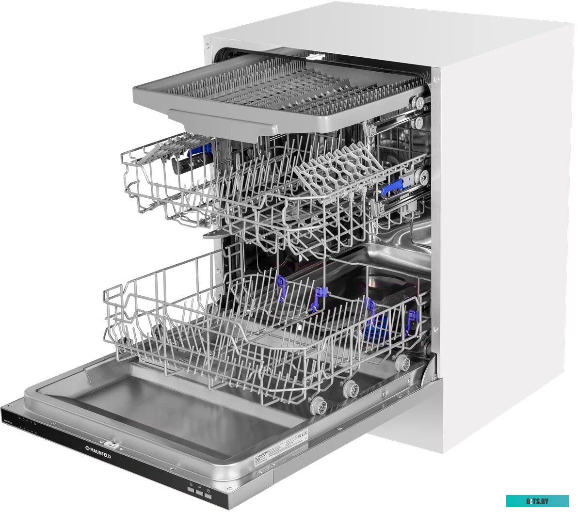 КА-00016495 Стиральная машина MAUNFELD MFWM148WH02, с фронтальной загрузкой, 8кг, 1400об/мин, инверторная