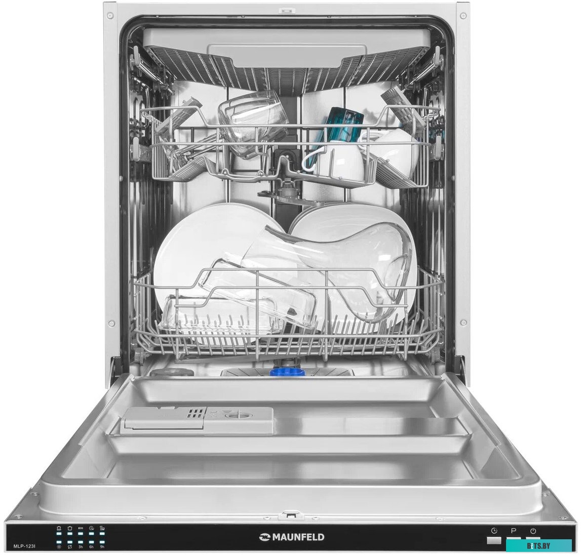 КА-00016495 Стиральная машина MAUNFELD MFWM148WH02, с фронтальной загрузкой, 8кг, 1400об/мин, инверторная