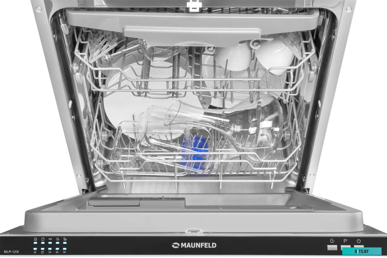 КА-00016495 Стиральная машина MAUNFELD MFWM148WH02, с фронтальной загрузкой, 8кг, 1400об/мин, инверторная