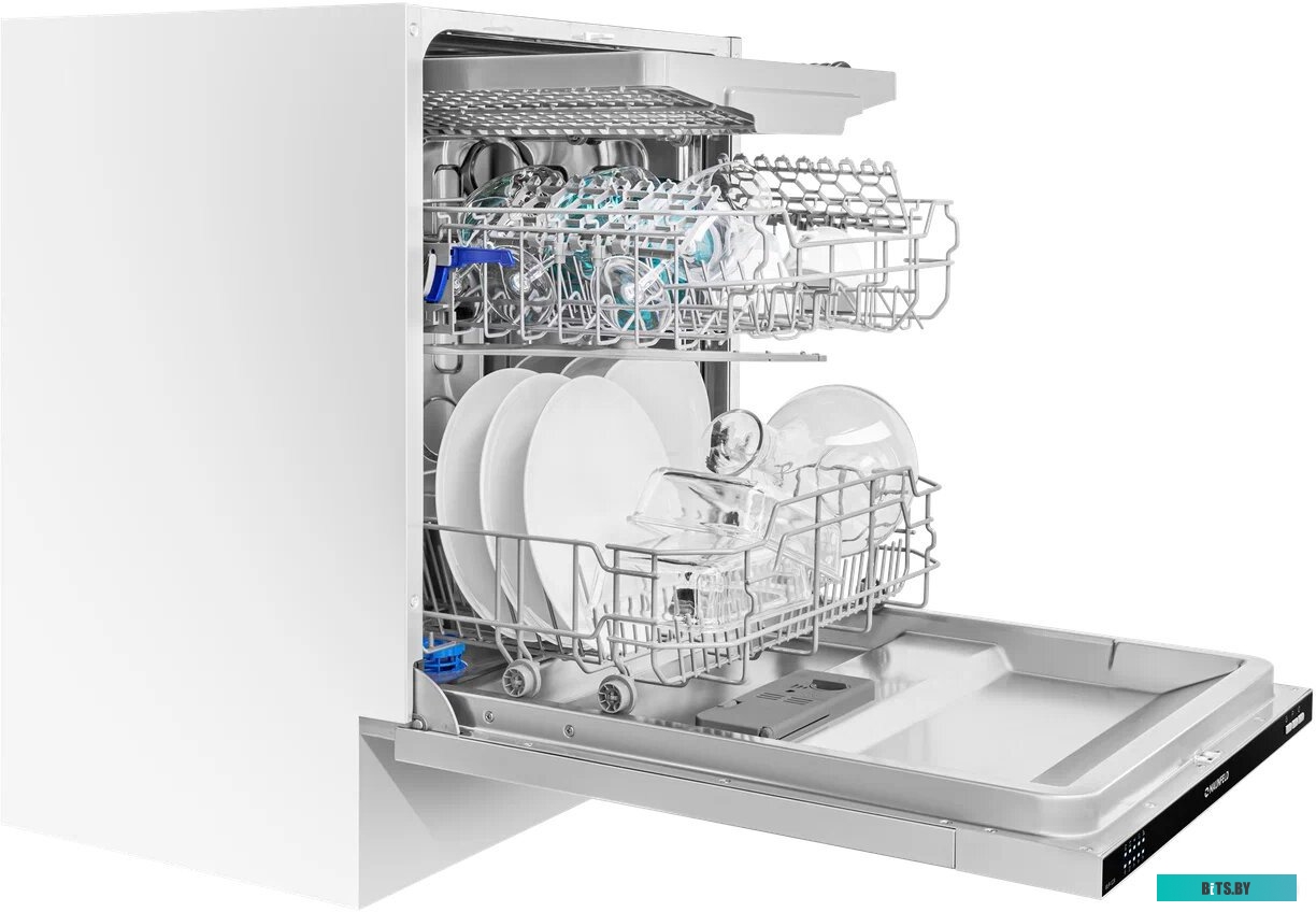 КА-00016495 Стиральная машина MAUNFELD MFWM148WH02, с фронтальной загрузкой, 8кг, 1400об/мин, инверторная
