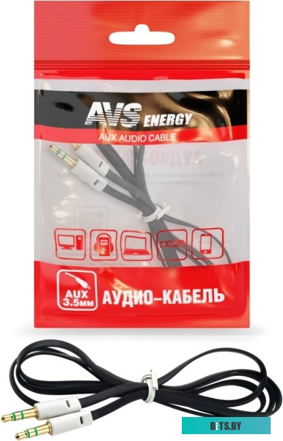Кабель AVS AU-61 3.5 Jack - 3.5 Jack (1 м, черный) <A78398S>