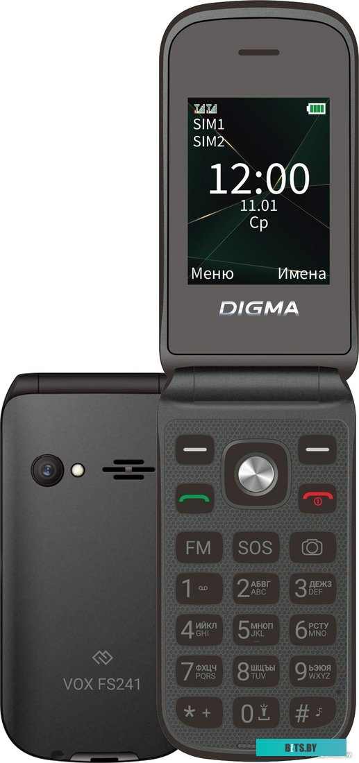 Мобильный телефон Digma VOX FS241 черный