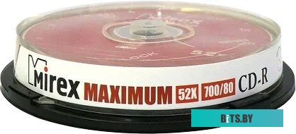 Диск CD-R Mirex 700Mb 52x UL120052A8L (10 шт.)