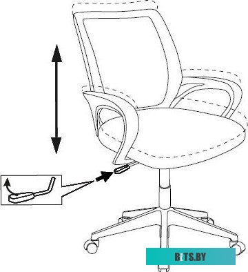 Офисное кресло (Стул) Бюрократ CH-W695NLT (розовый) <CH-W695NLT/PK/TW-13A>