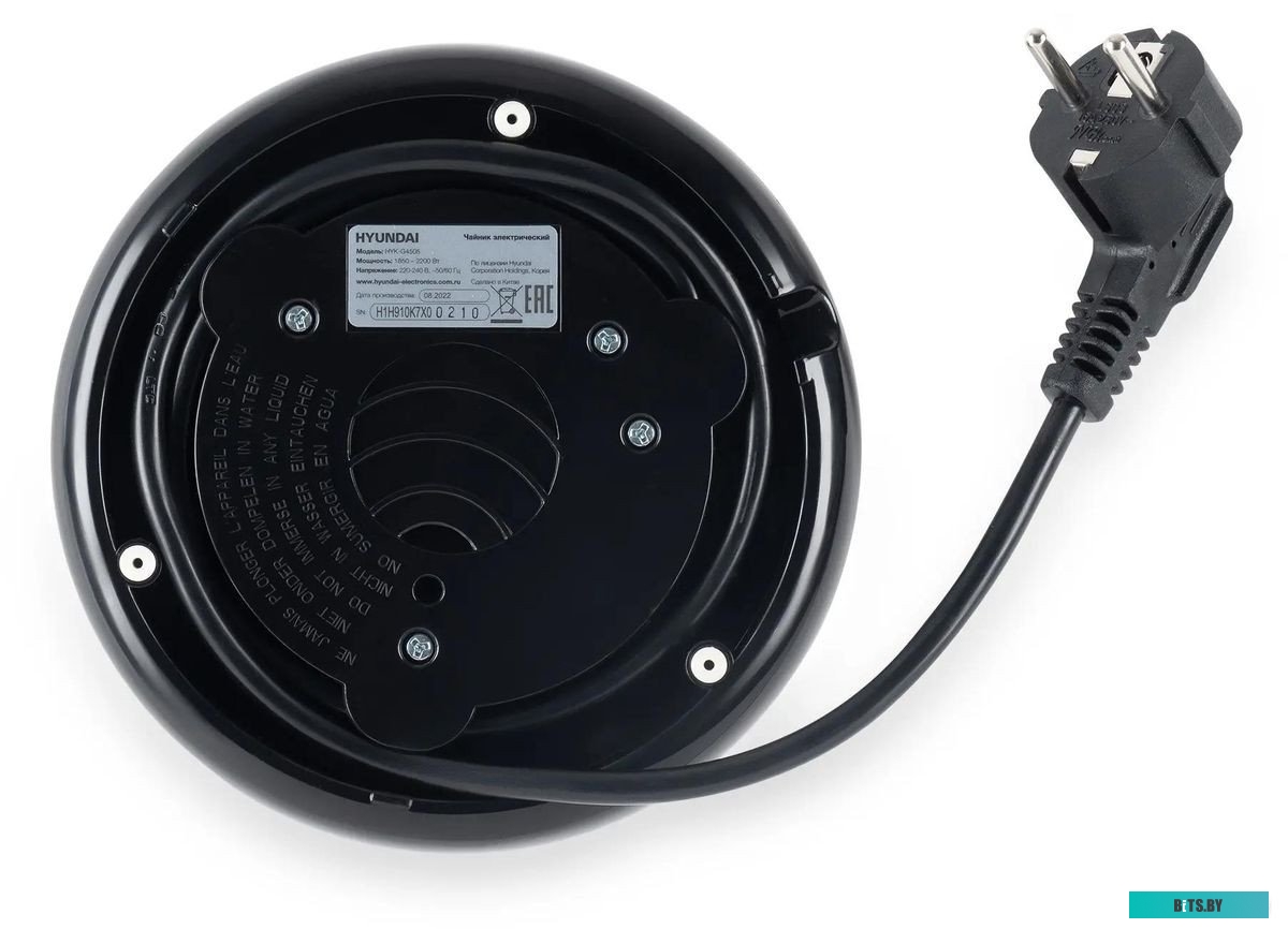 HYK-G4505 Чайник электрический Hyundai HYK-G4505, 2200Вт, черный