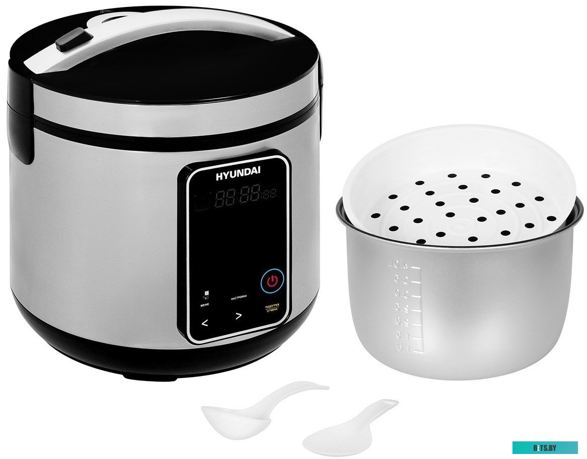 HYMC-2400 Мультиварка HYUNDAI HYMC-2400,  900Вт,   серебристый/черный