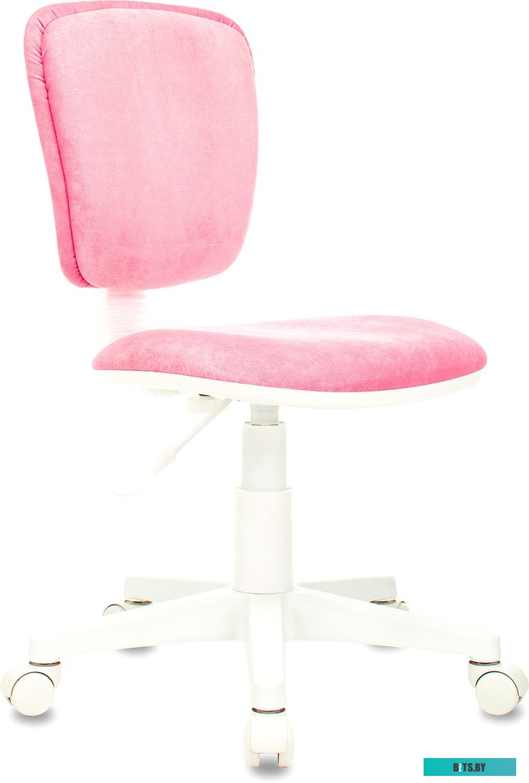 CH-W204NX/VELV36 Кресло детское Бюрократ CH-W204NX розовый Velvet 36 крестов. пластик белый пластик белый