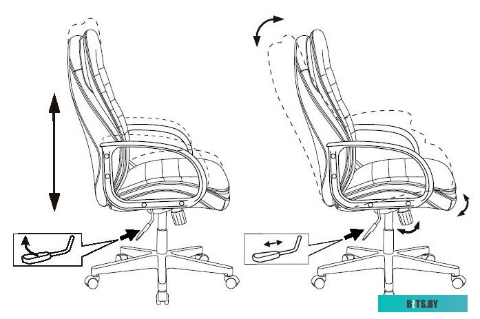Офисное кресло (Стул) Бюрократ T-9950PL (черный) <T-9950PL/BLACK-PU>