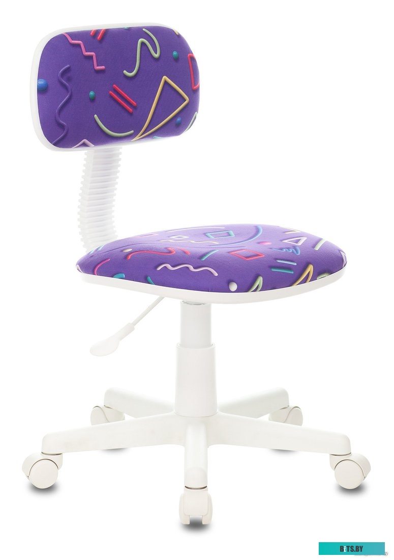 CH-204NX/STICK-VIO Кресло детское Бюрократ CH-204NX, на колесиках, ткань, фиолетовый [ch-204nx/stick-vio]