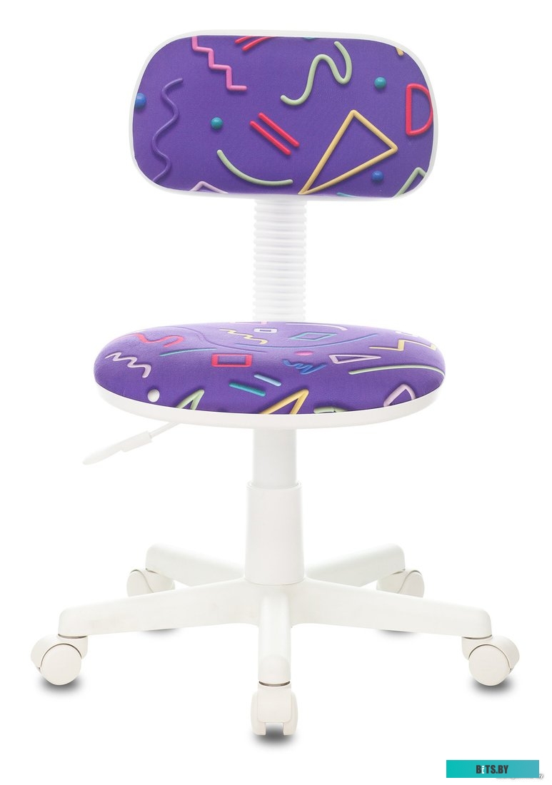 CH-204NX/STICK-VIO Кресло детское Бюрократ CH-204NX, на колесиках, ткань, фиолетовый [ch-204nx/stick-vio]