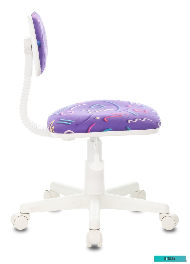 CH-204NX/STICK-VIO Кресло детское Бюрократ CH-204NX, на колесиках, ткань, фиолетовый [ch-204nx/stick-vio]