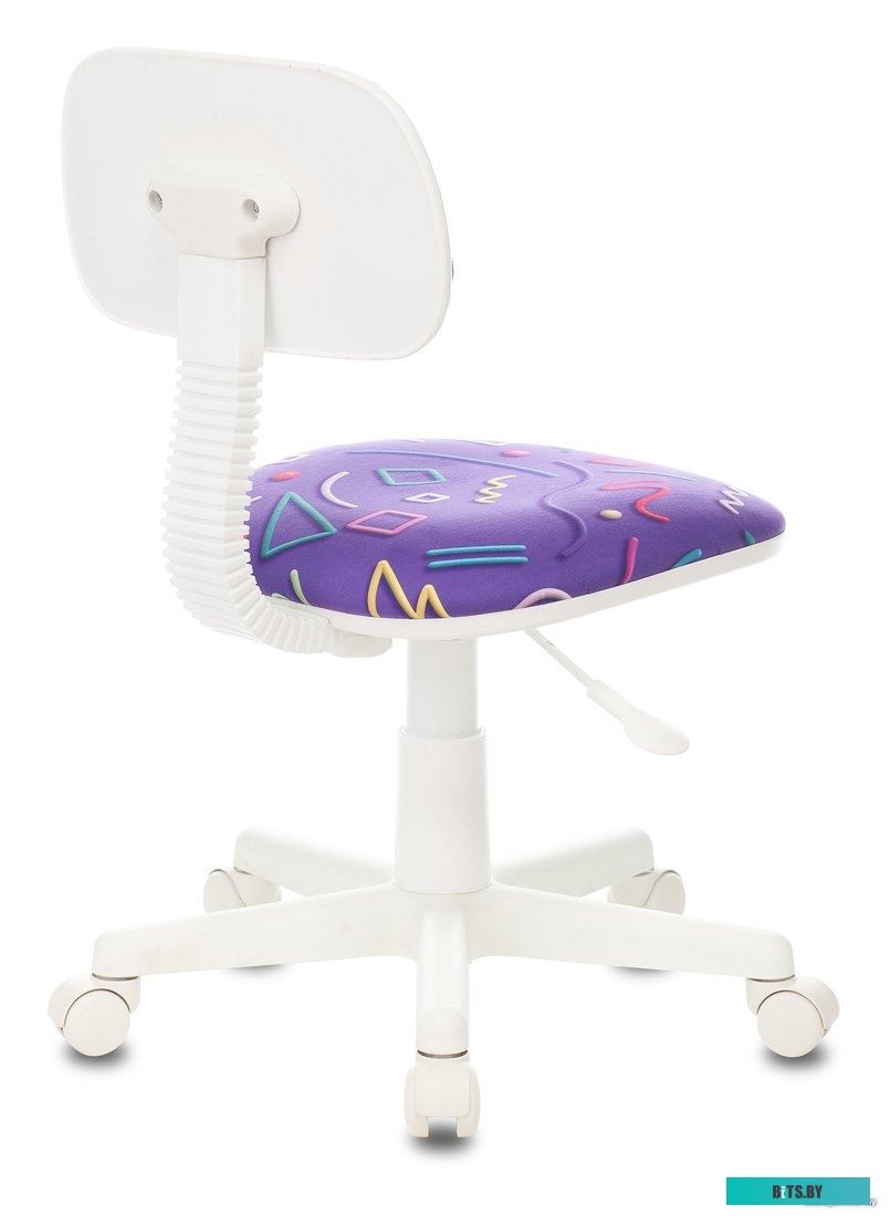 CH-204NX/STICK-VIO Кресло детское Бюрократ CH-204NX, на колесиках, ткань, фиолетовый [ch-204nx/stick-vio]