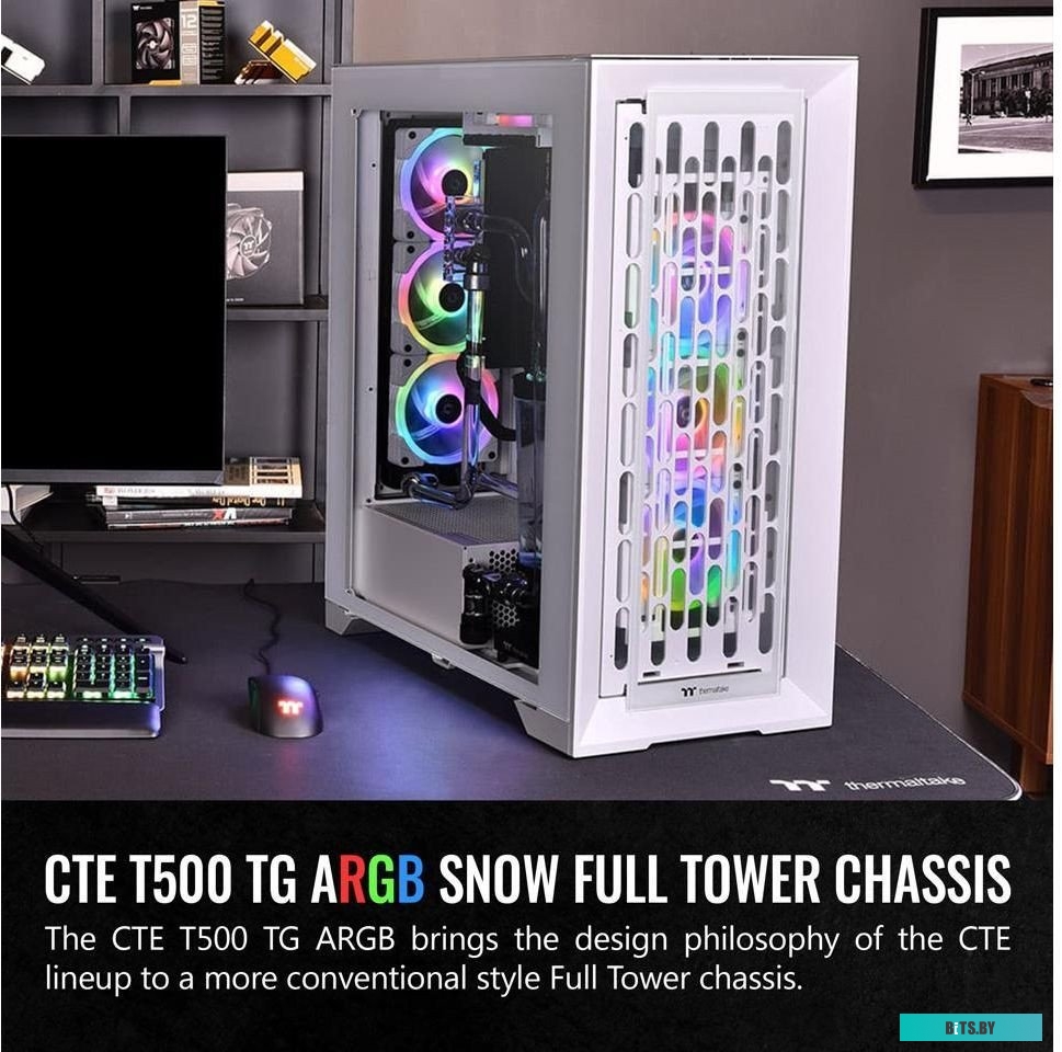 Корпус thermaltake CTE T500 TG ARGB Snow CA-1X8-00F6WN-01