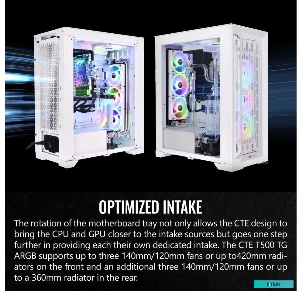 Корпус thermaltake CTE T500 TG ARGB Snow CA-1X8-00F6WN-01