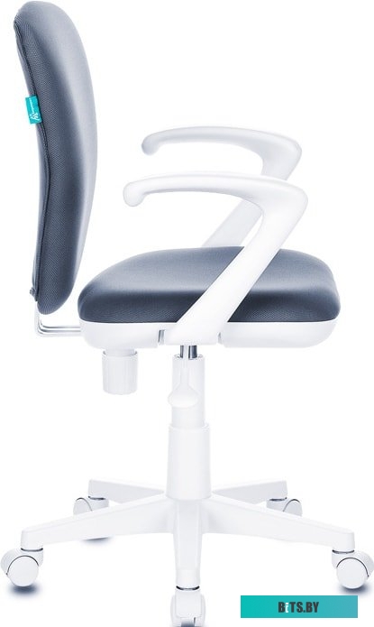 KD-W10AXSN/26-25 Кресло детское Бюрократ KD-W10AXSN серый 26-25 крестов. пластик пластик белый