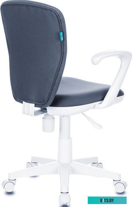 KD-W10AXSN/26-25 Кресло детское Бюрократ KD-W10AXSN серый 26-25 крестов. пластик пластик белый