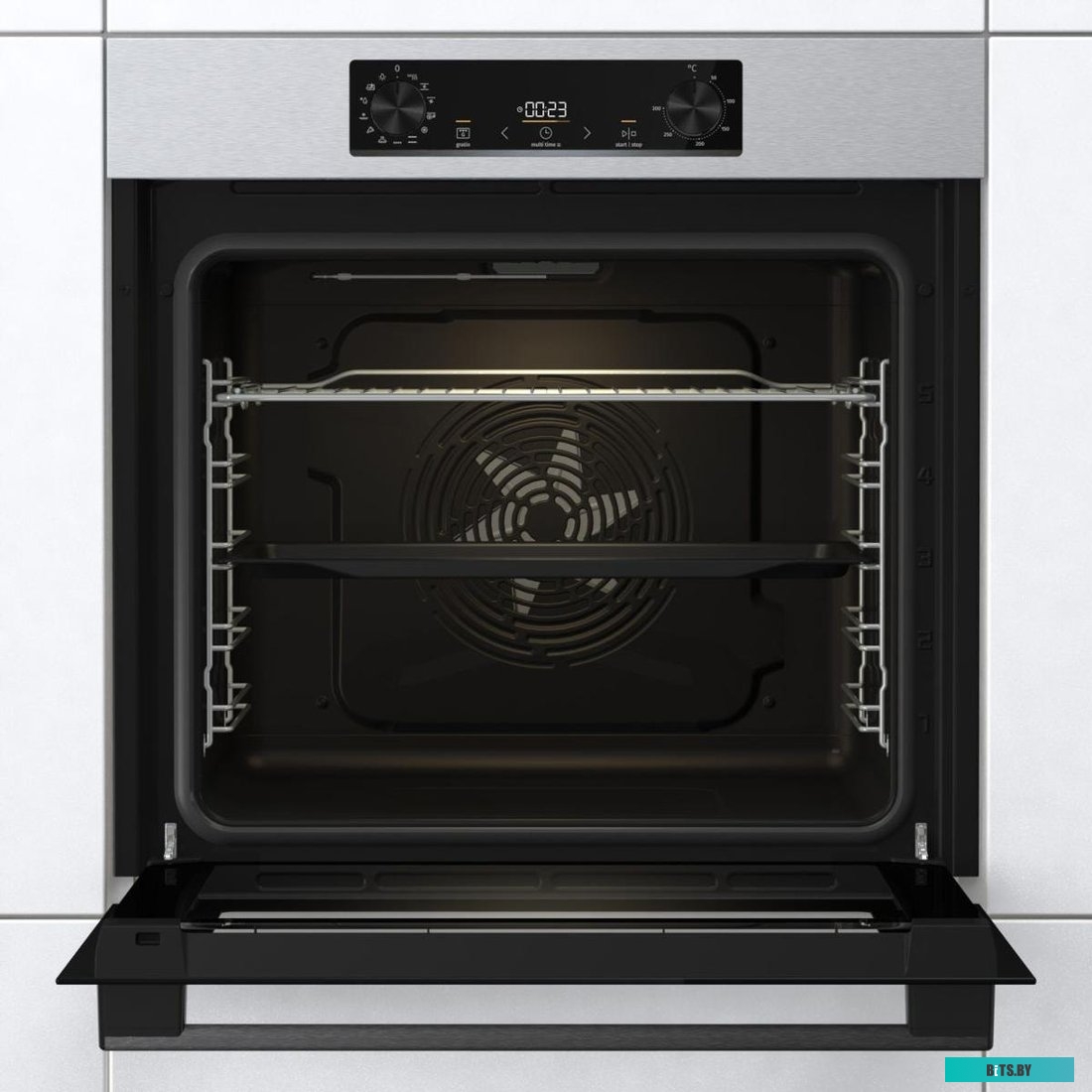 BOB6737E01X Духовой шкаф Gorenje BOB6737E01X,  нержавеющая сталь/черный