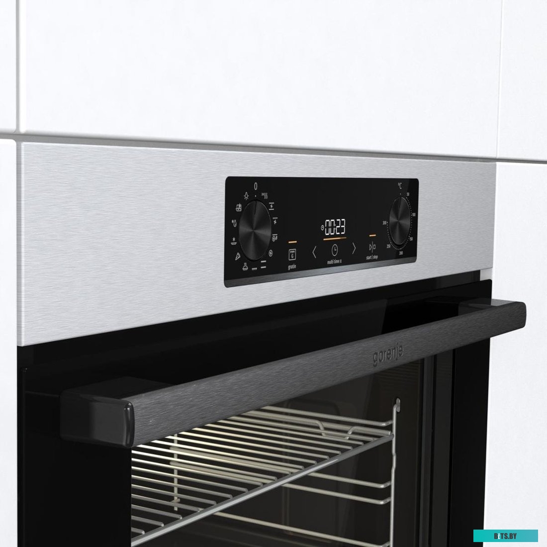 BOB6737E01X Духовой шкаф Gorenje BOB6737E01X,  нержавеющая сталь/черный