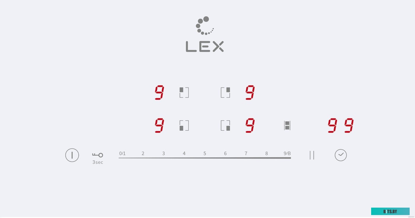 CHPE000045 Индукционная варочная панель LEX EVI 641A WH,  независимая,  белый