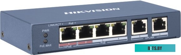 Коммутатор Hikvision DS-3E0106P-E/M
