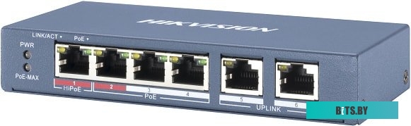 Коммутатор Hikvision DS-3E0106P-E/M