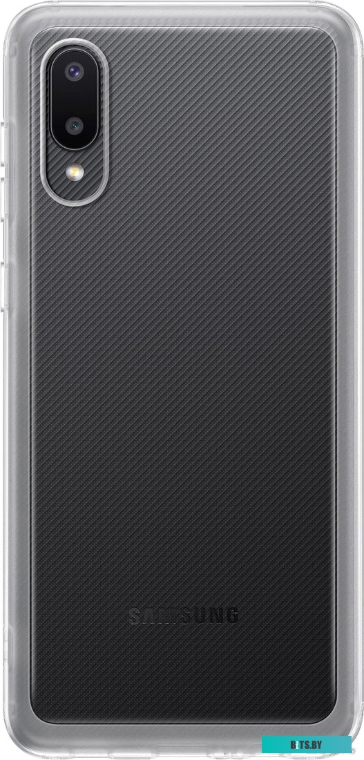 Чехол SAMSUNG Soft Clear Cover для Samsung Galaxy A02, прозрачный EF-QA022TTEGRU