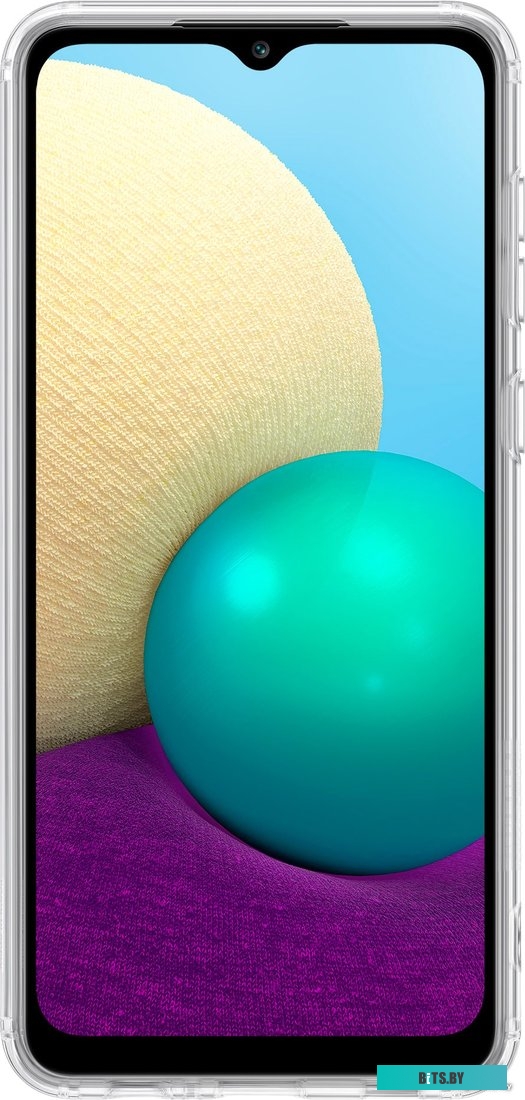 Чехол SAMSUNG Soft Clear Cover для Samsung Galaxy A02, прозрачный EF-QA022TTEGRU