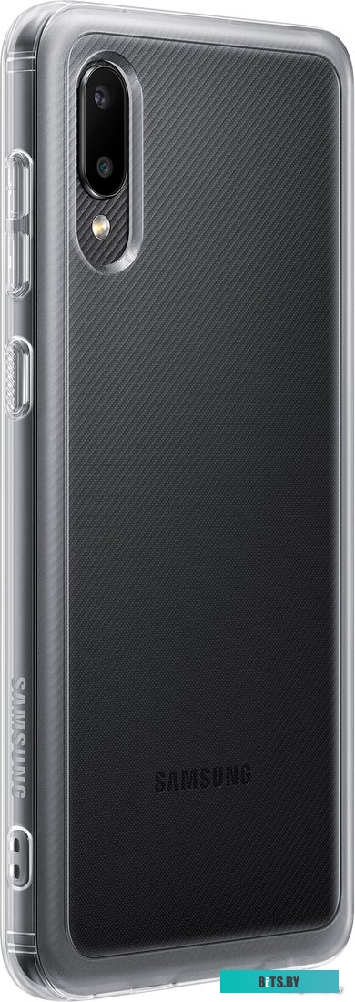 Чехол SAMSUNG Soft Clear Cover для Samsung Galaxy A02, прозрачный EF-QA022TTEGRU