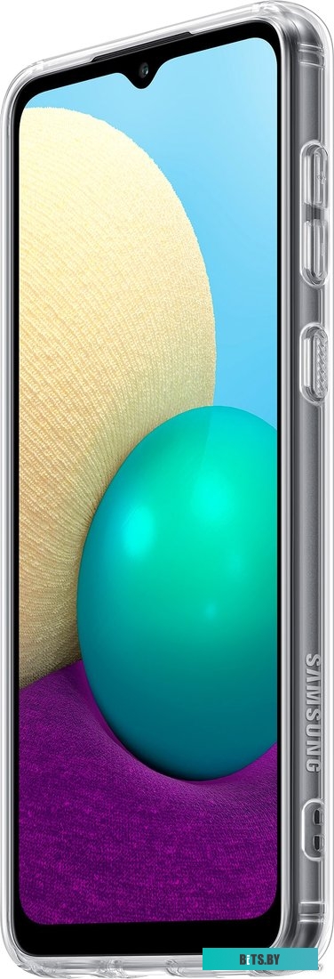 Чехол SAMSUNG Soft Clear Cover для Samsung Galaxy A02, прозрачный EF-QA022TTEGRU
