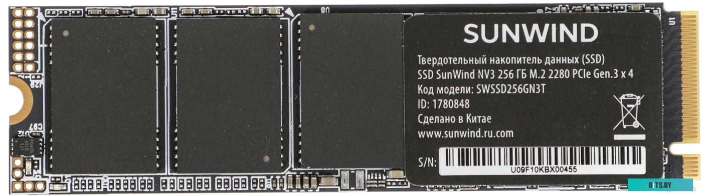SSD Накопитель SunWind NV3 SWSSD256GN3T.