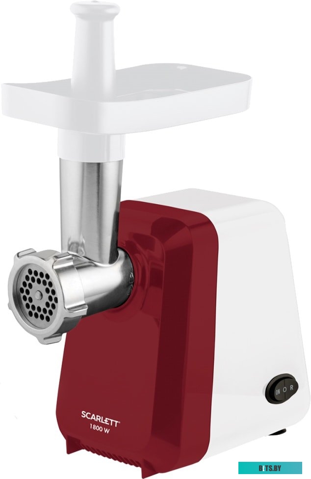 SC-MG45S62 White with red Мясорубка SCARLETT SC-MG45S62 White with red