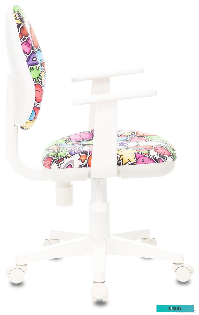CH-W356AXSN/MASKARAD Кресло детское Бюрократ CH-W356AXSN мультиколор маскарад крестов. пластик пластик белый