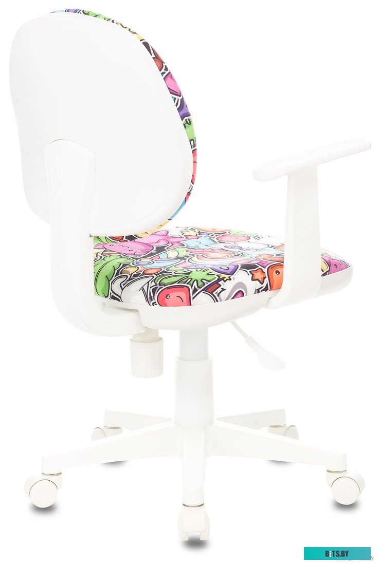 CH-W356AXSN/MASKARAD Кресло детское Бюрократ CH-W356AXSN мультиколор маскарад крестов. пластик пластик белый