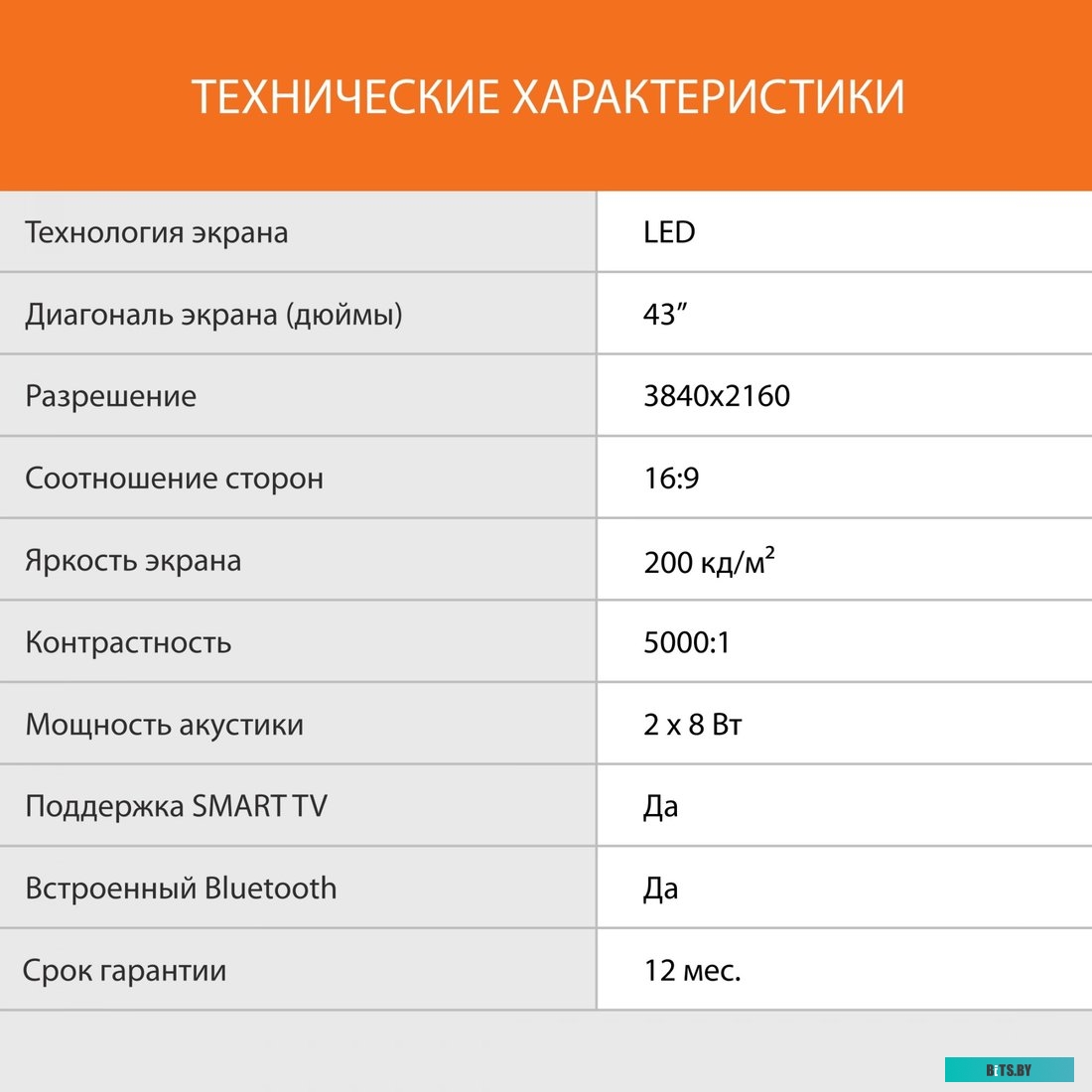 Телевизор SunWind SUN-LED43XU400, 4K Ultra HD, черный, СМАРТ ТВ, YaOS