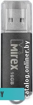 USB накопитель (Флешка) Mirex UNIT BLACK 16GB (13600-FMUUND16)