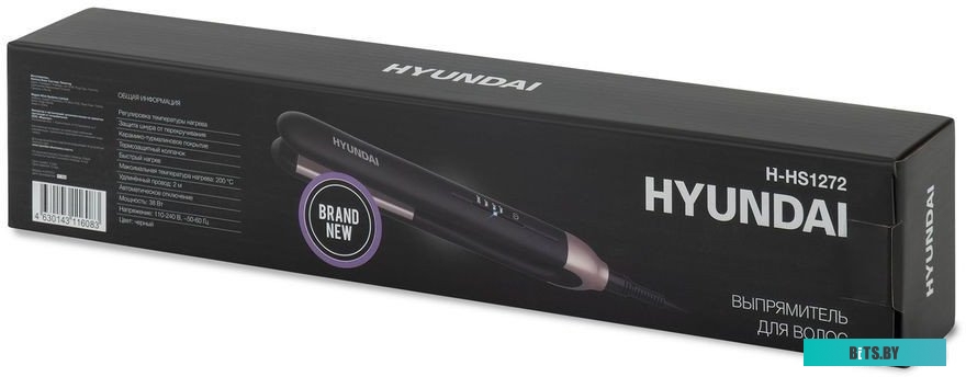H-HS1272 Выпрямитель Hyundai H-HS1272 40Вт черный (макс.темп.:200С)