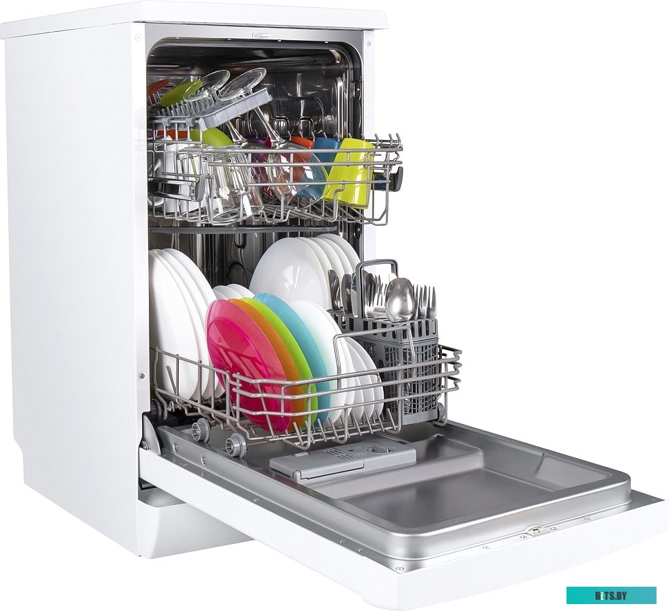 УТ000010684 Посудомоечная машина MAUNFELD MWF08B,  узкая, напольная, 44.8см, загрузка 9 комплектов, белая [ут000010684]