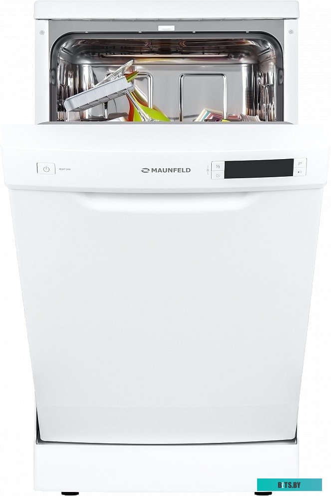 УТ000010684 Посудомоечная машина MAUNFELD MWF08B,  узкая, напольная, 44.8см, загрузка 9 комплектов, белая [ут000010684]