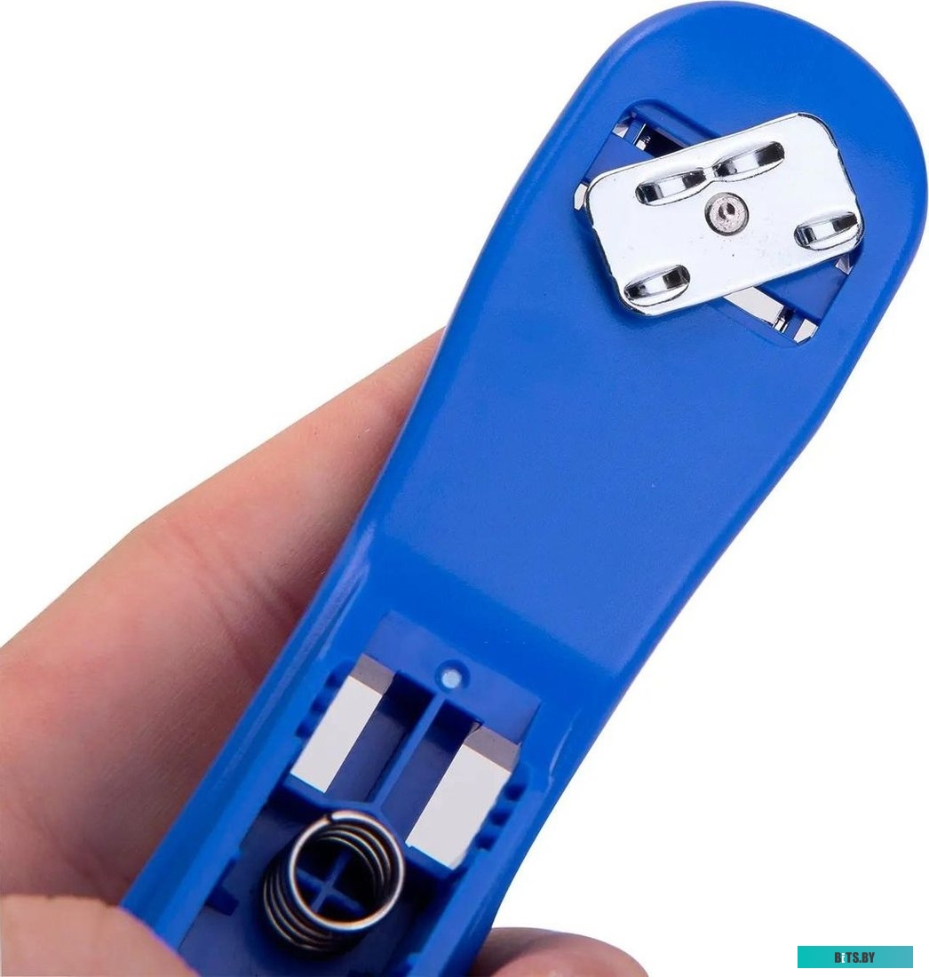 E0300BLUE Степлер Deli Exceed 25 листов, 100 скоб,  синий [e0300blue]