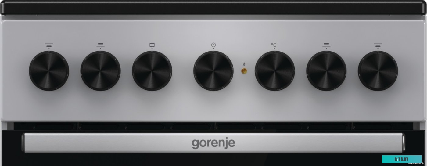 GEC5B20SG Электрическая плита Gorenje GEC5B20SG,  стеклокерамика,  инфракрасная,  без крышки,  серебристый