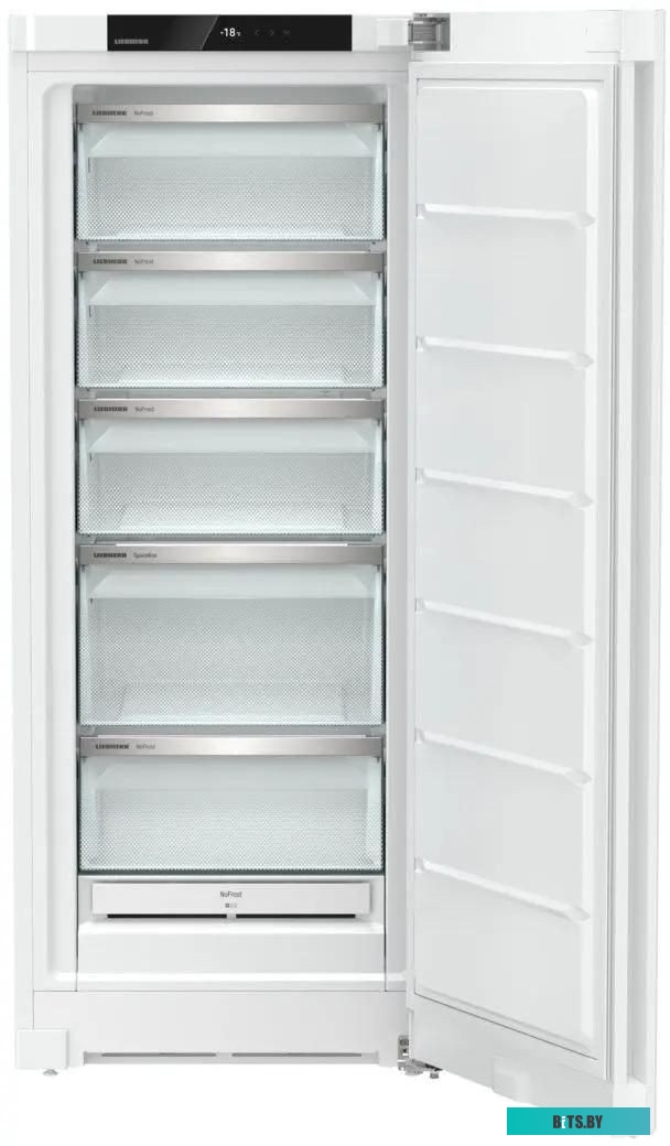 FNe 4605-22 001 Морозильные камеры LIEBHERR/ Online-exclusive. Pure, NoFrost, 5 контейнеров, в. 145,5 см, ш. 60 см, класс ЭЭ A, внутренние ручки, белы