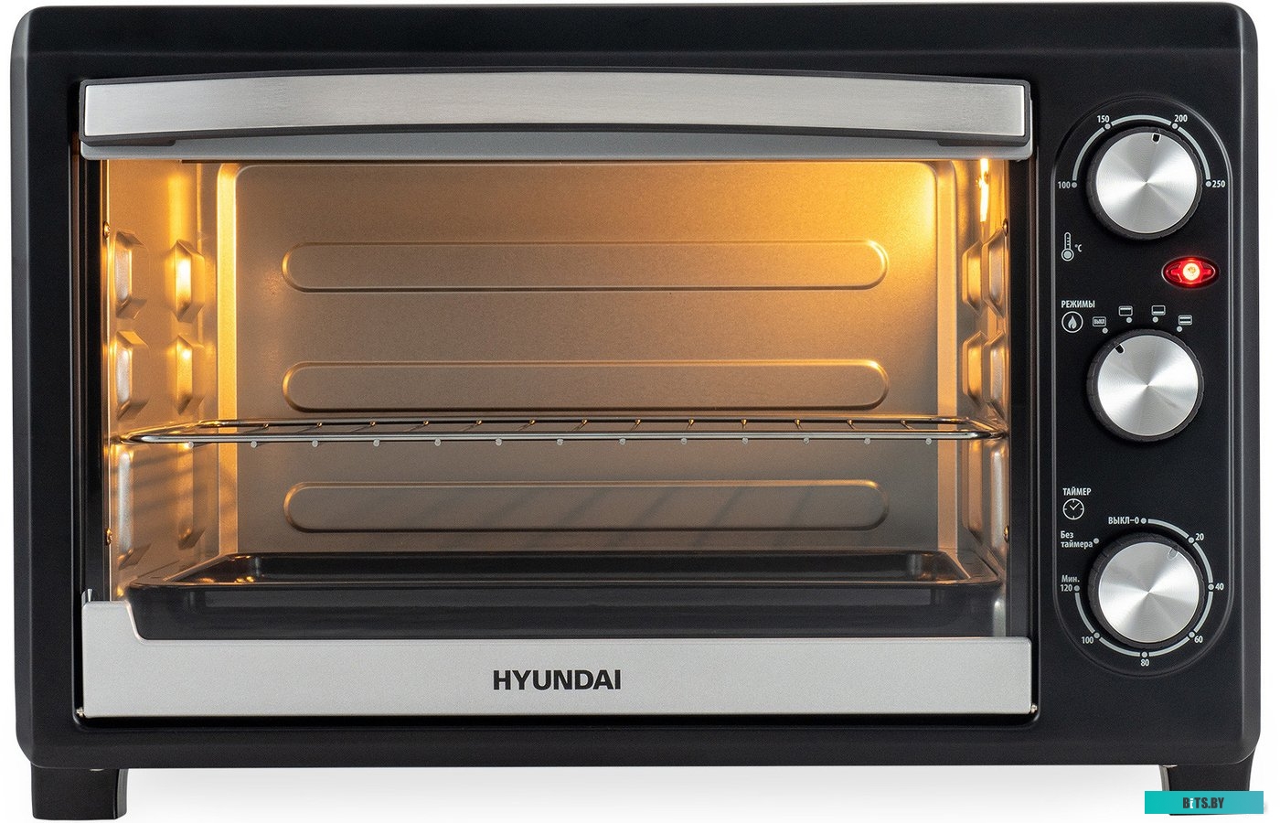 MIO-HY073 Мини-печь Hyundai MIO-HY073,  серебристый