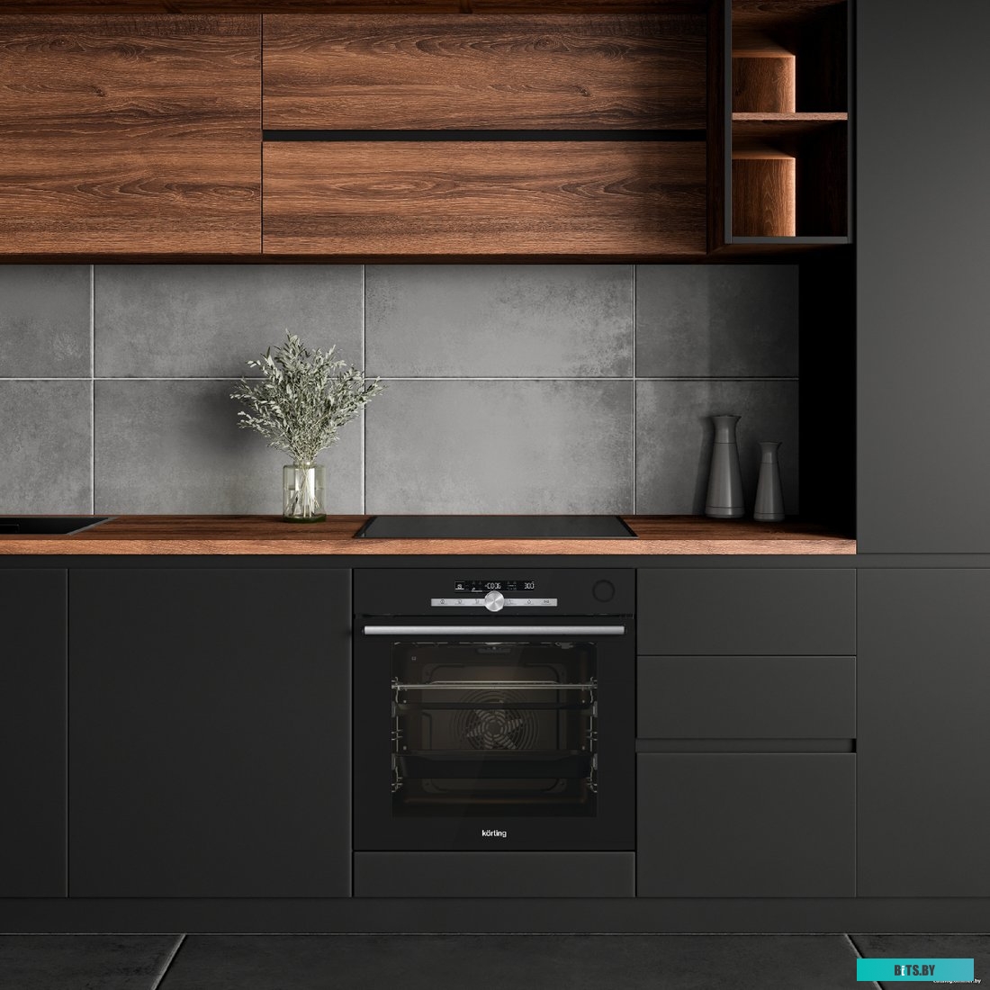 OKB 9982 EN ST Встраиваемый духовой шкаф/ 60 см, Motion, 77 л, 12 режимов, очистка паром, белый цвет