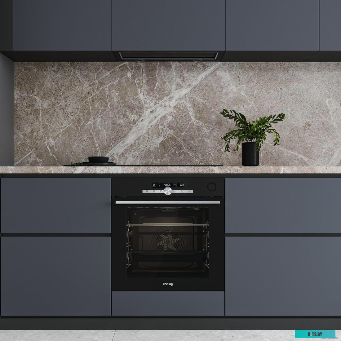 OKB 9982 EN ST Встраиваемый духовой шкаф/ 60 см, Motion, 77 л, 12 режимов, очистка паром, белый цвет