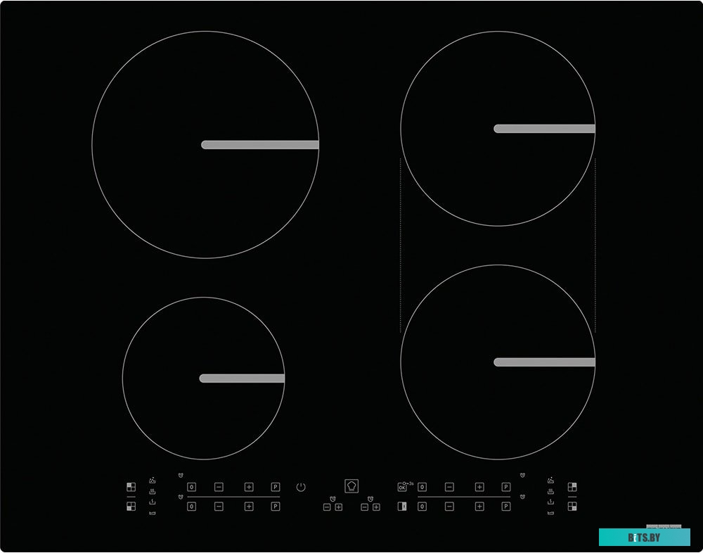 108.0606.108 Встраиваемые индукционные панели Franke/ Better, Индукционная варочная поверхность, серия SMART, 60см, 4 зоны нагрева, индукционный мост 