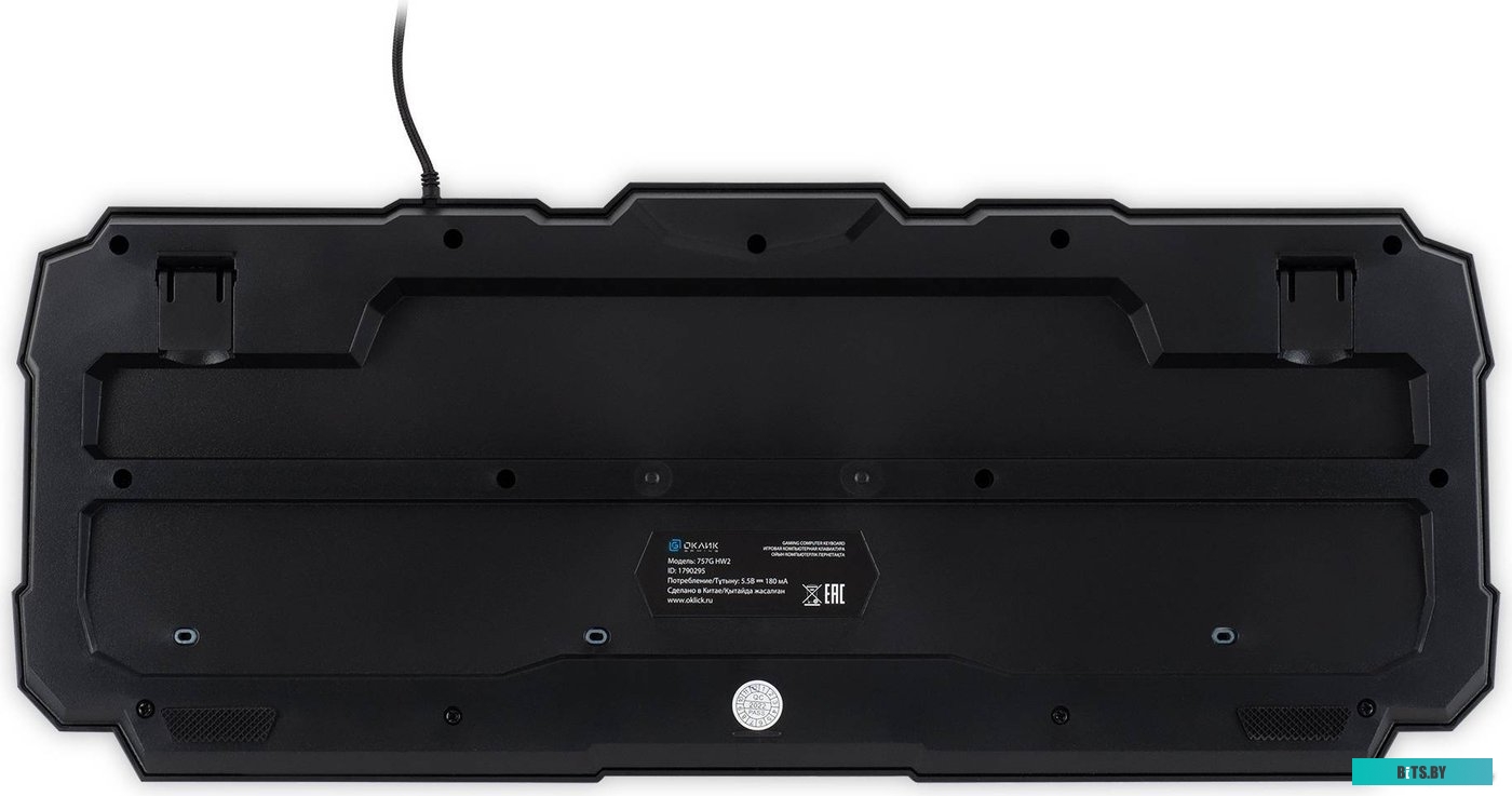 Клавиатура Оклик 757G HW2 черный USB for gamer (1790295)