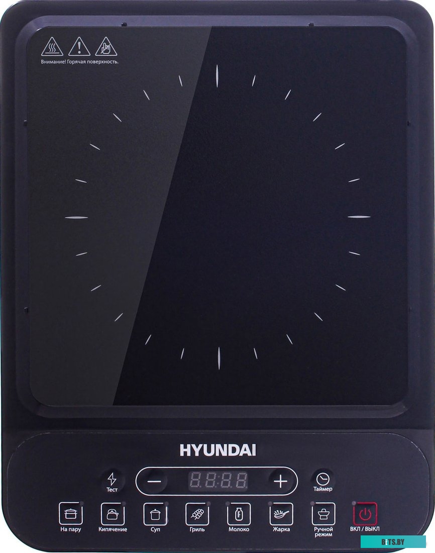 HYC-0101 Плита Индукционная Hyundai HYC-0101 черный стеклокерамика (настольная)
