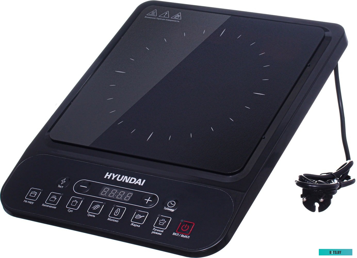 HYC-0101 Плита Индукционная Hyundai HYC-0101 черный стеклокерамика (настольная)