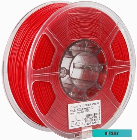 Т0025881 eSUN PET-G 1.75 мм 1000 г (красный непрозрачный)