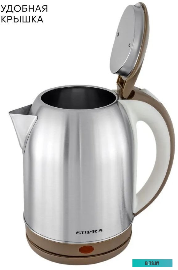 KES-1825 Чайник электрический Supra KES-1825 1.8л. 1500Вт серебристый/бежевый (корпус: нержавеющая сталь)